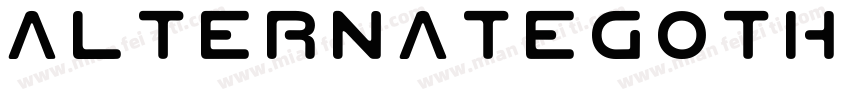 AlternateGothicW03 N字体转换